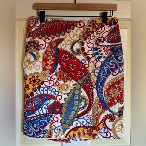 Talbots Paisley Skirt 6p